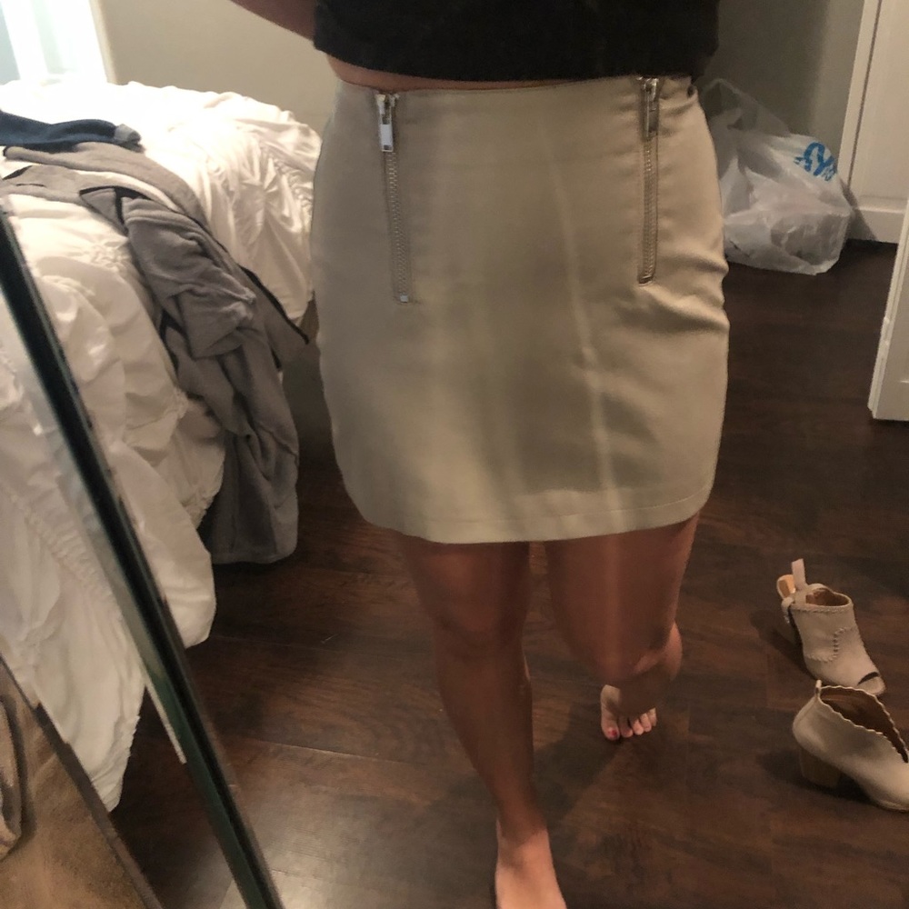 Leather skirt